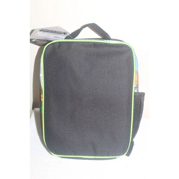 MINECRAFT CREEPER Kids BPA-Free Insulated Lunch Tote Box w/ Bottle Pocket - Picture 6 of 7